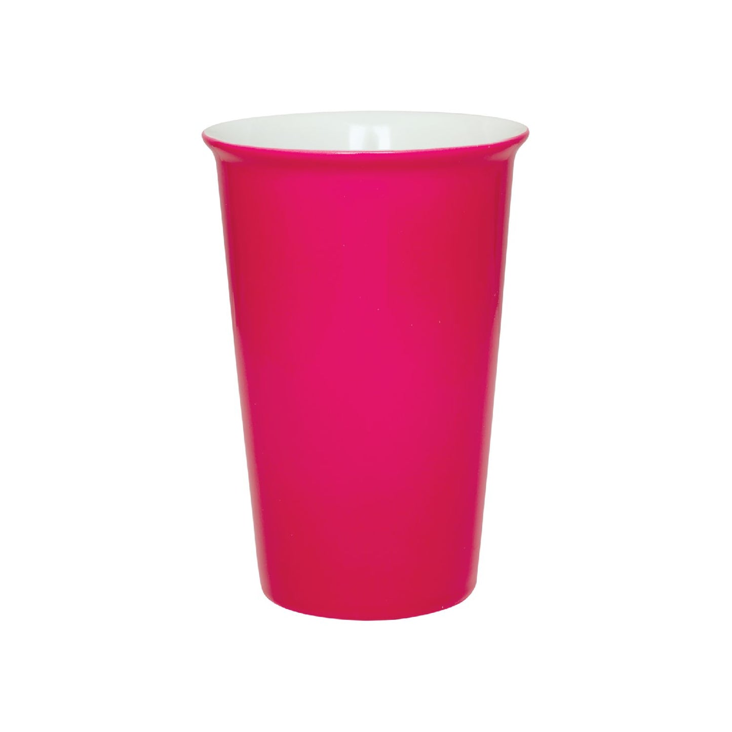 Ceramic Latte Cup With Silicone Lid -14oz